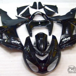 Kawasaki Ninja ZX10R Glossy Black Motorcycle fairings(2006-2007)