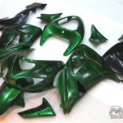 Kawasaki Ninja ZX10R Pearl Green Motorcycle fairings(2006-2007)