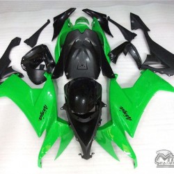 Kawasaki Ninja ZX10R Green & Black Motorcycle fairings(2008-2010)
