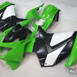 Kawasaki Ninja 250R Green & White Motorcycle fairings(2008-2012)