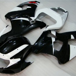 Black & White Suzuki GSXR600 750 K1 Motorcycle Fairings(2001-2003)