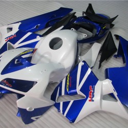 Blue & White Honda CBR600RR F5 Motorcycle Fairings (2005-2006)