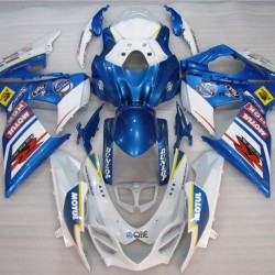 Suzuki GSXR1000 Blue & White Motorcycle Fairings(2009-2015)