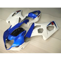 Suzuki GSXR1000 Blue & White Motorcycle Fairings(2003-2004)