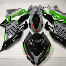 Customized Green& Grey Kawasaki Ninja 400 Motorcycle fairings(2017-2022)