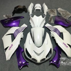 Kawasaki Ninja ZX14R Chameleon White/Purple Motorcycle fairings(2006-2011)