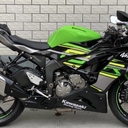 Kawasaki Ninja ZX6R Black & Green Motorcycle Fairing（full tanak cover)(2019-2021)